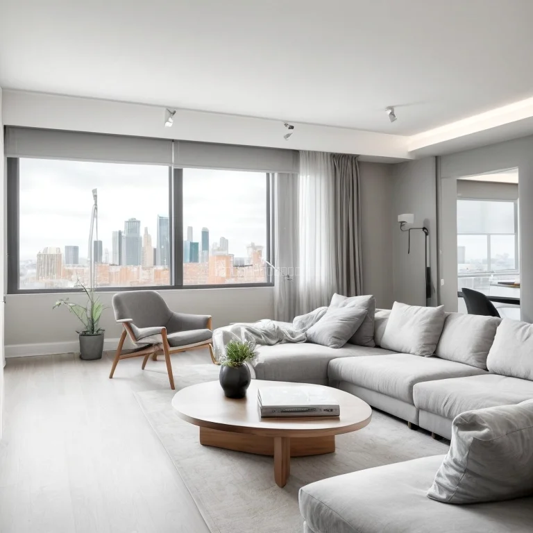 Offenes Wohnzimmer einer LuxTopSuite Premium Apartment Suite mit Panoramafenstern und elegantem Interieur